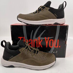 Deer Stags Men’s Contour Sneakers Size 11.5W Olive Black Hybrid Leather Comfort